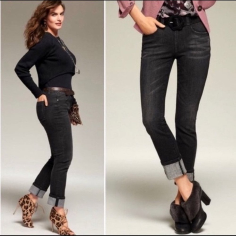 Cabi #3560 Smolder High Straight Black Jeans 2